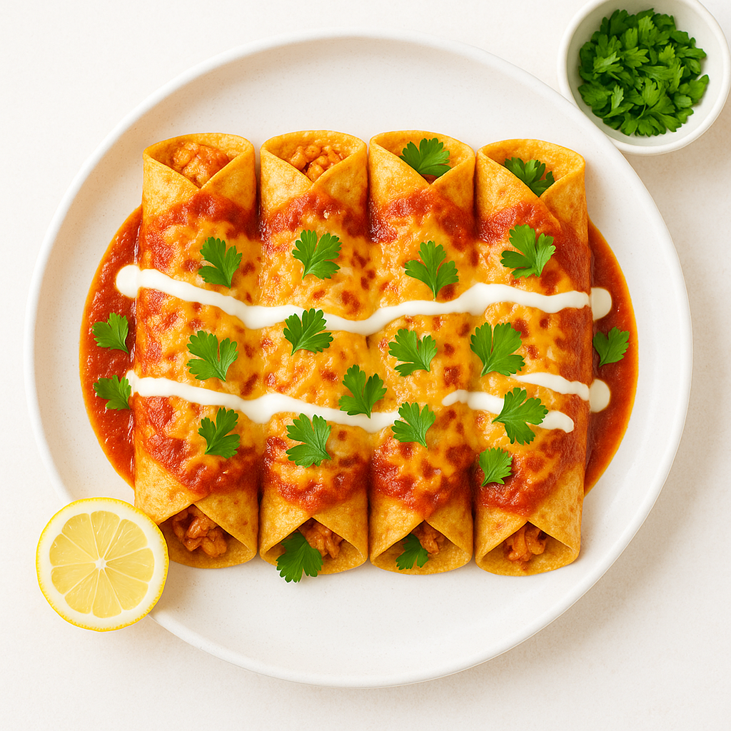 Découvrez la recette facile et rapide des enchiladas de poulet épicées ! Un plat mexicain gourmand, plein de saveurs, gratiné au fromage et prêt en 45 minutes.